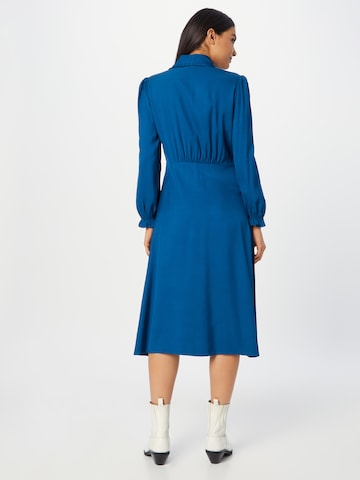 Stefanel - Vestido camisero en azul
