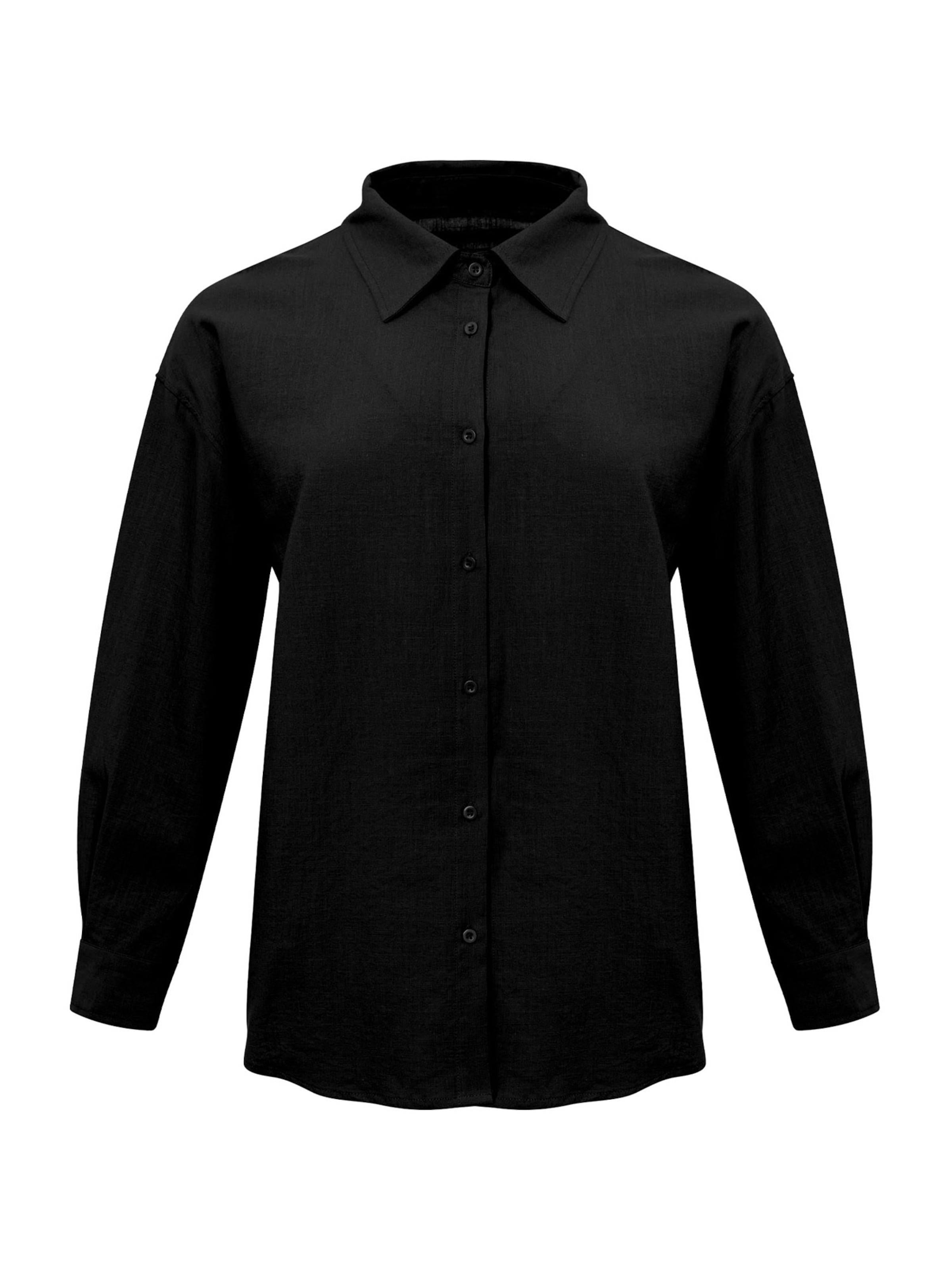 Camicia da donna di Imily Bela in nero: frontale