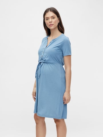 MAMALICIOUS Košilové šaty 'Mirana' – modrá: přední strana