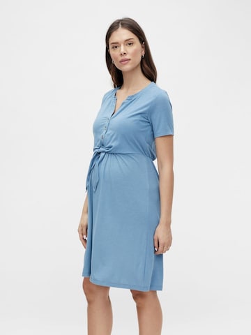 MAMALICIOUS Blousejurk 'Mirana' in Blauw: voorkant