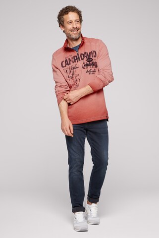 Sweat-shirt 'The Craftsmen' CAMP DAVID en rouge