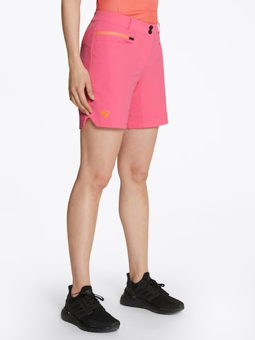 ZIENER Slim fit Workout Pants 'NEJA' in Pink