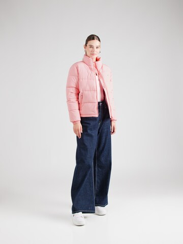 Tommy Jeans Between-season jacket 'ESSENTIAL' in Pink