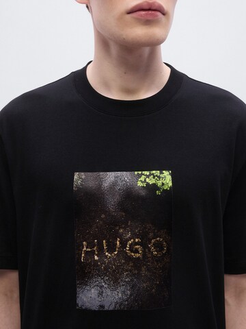 HUGO T-Shirt 'Doreston' in Schwarz