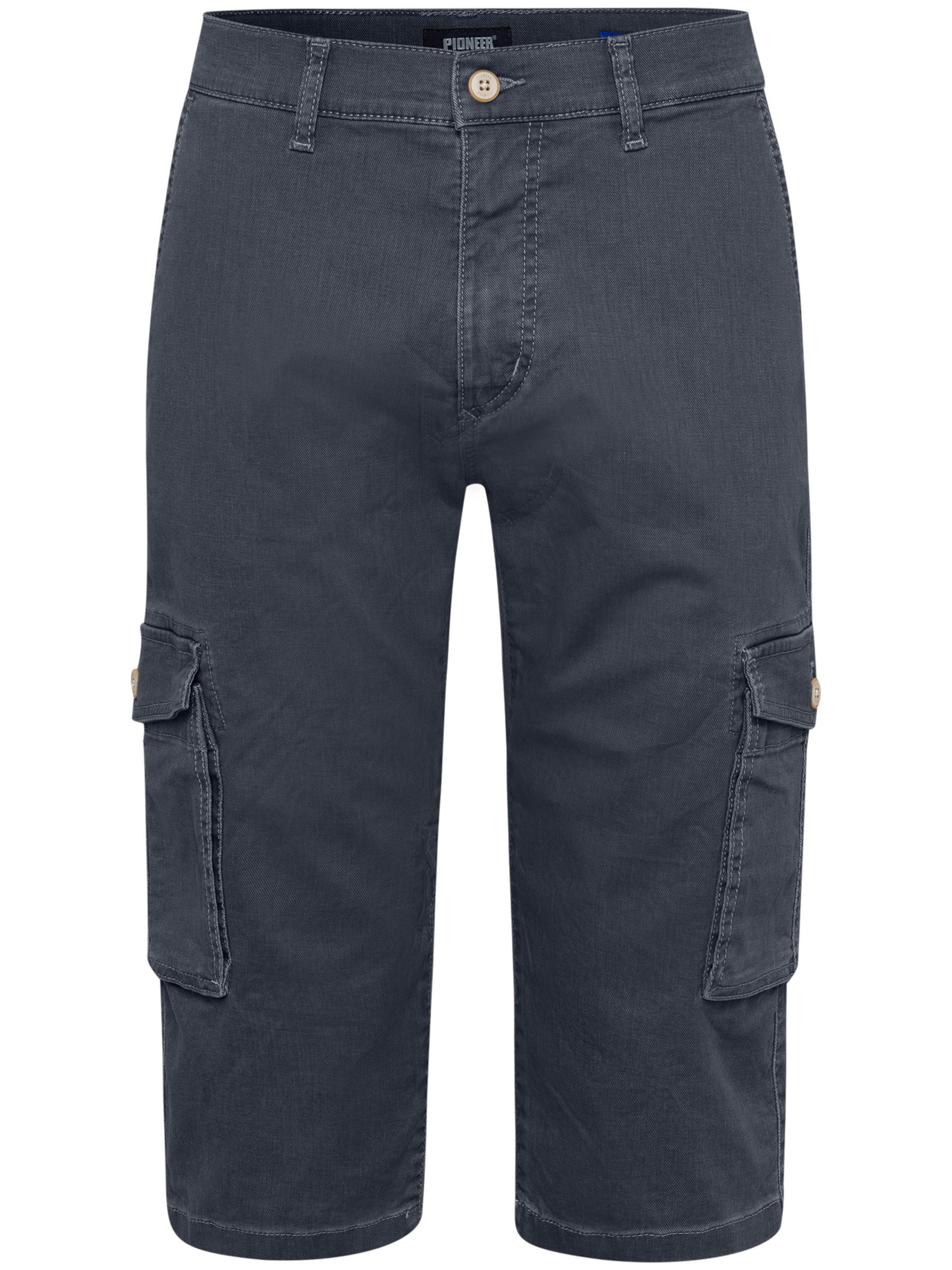 PIONEER Slim fit Cargo Pants 'Carlo' in Blue: front