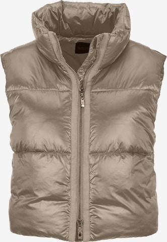 Gilet MADELEINE en beige : devant