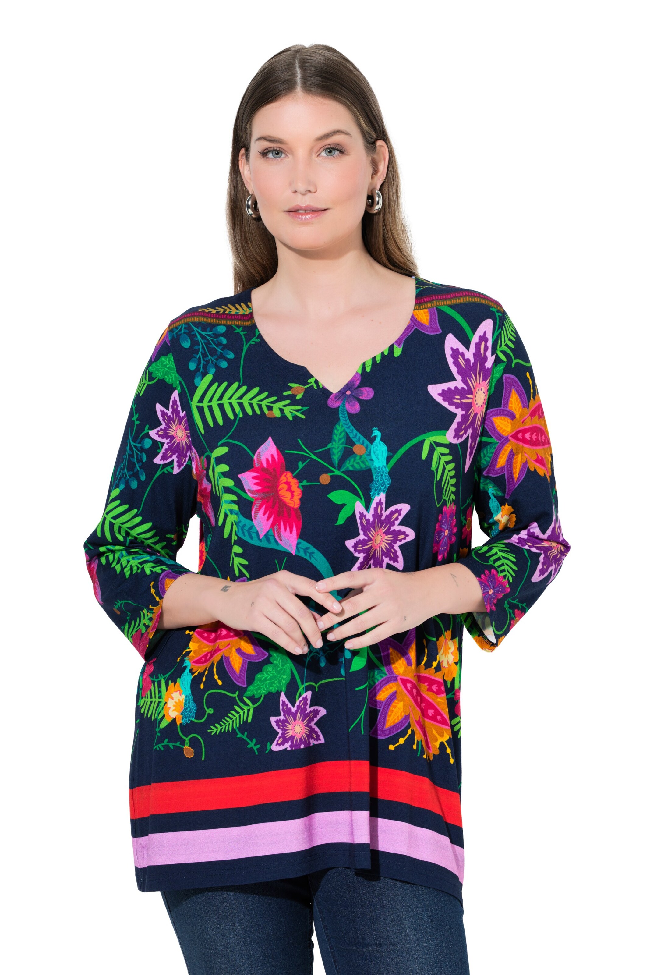 Ulla Popken Shirt in Mixed colours: front