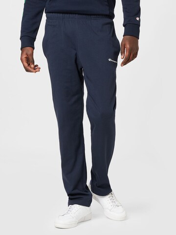 Champion Authentic Athletic Apparel Tapered Workout Pants in Blue: front