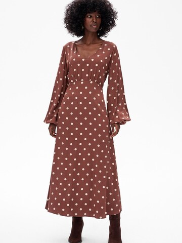 Blue Shadow Dress in Brown