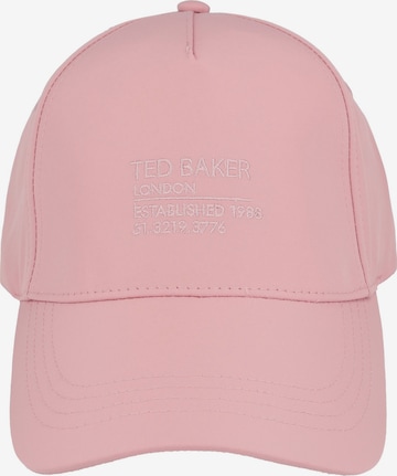 Cappello da baseball di Ted Baker in rosa: frontale