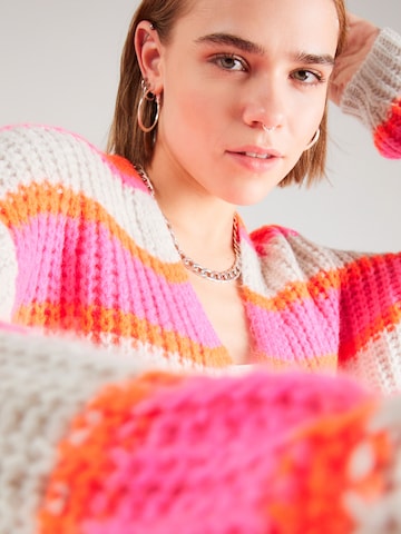 Grace Knit cardigan in Pink