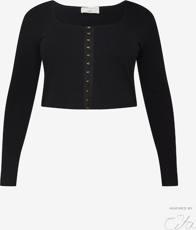 Guido Maria Kretschmer Curvy Shirt 'Leah' inspired by Cita in schwarz, Produktansicht