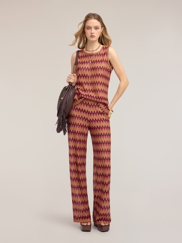 évasé Pantalon MOTIVI en orange