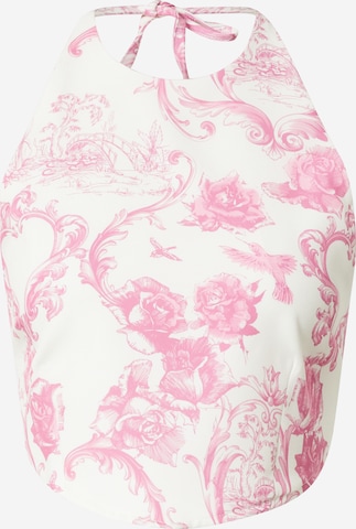 Top 'HANKY' di Missguided in rosa: frontale