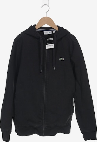 Lacoste Sport Kapuzenpullover L in Schwarz: Vorderseite