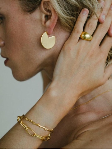 Les Reines Armband 'The Branchlet - Cuff Bracelet 24K Gold Plated' in Goud