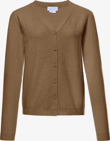 Cardigan usha WHITE LABEL en marron : devant