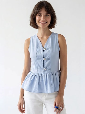 Camicia da donna di MixRay in blu: frontale