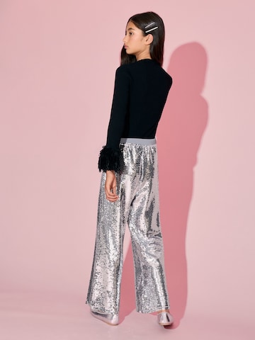 Wide Leg Pantalon Lipsy en argent
