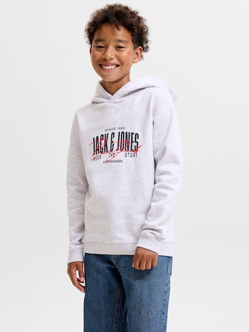 Sweat 'JJAERO' Jack & Jones Junior en blanc : devant