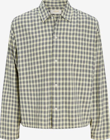 Jack & Jones Junior Comfort fit Overhemd in Grijs: voorkant