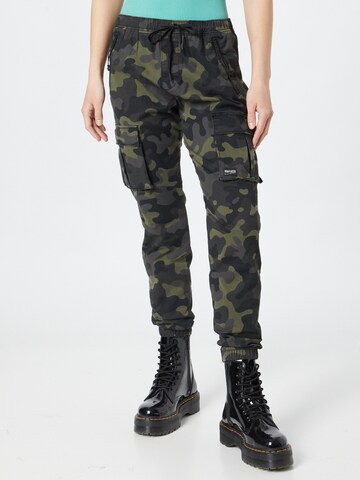 Tapered Pantaloni cargo di HOLLISTER in verde: frontale