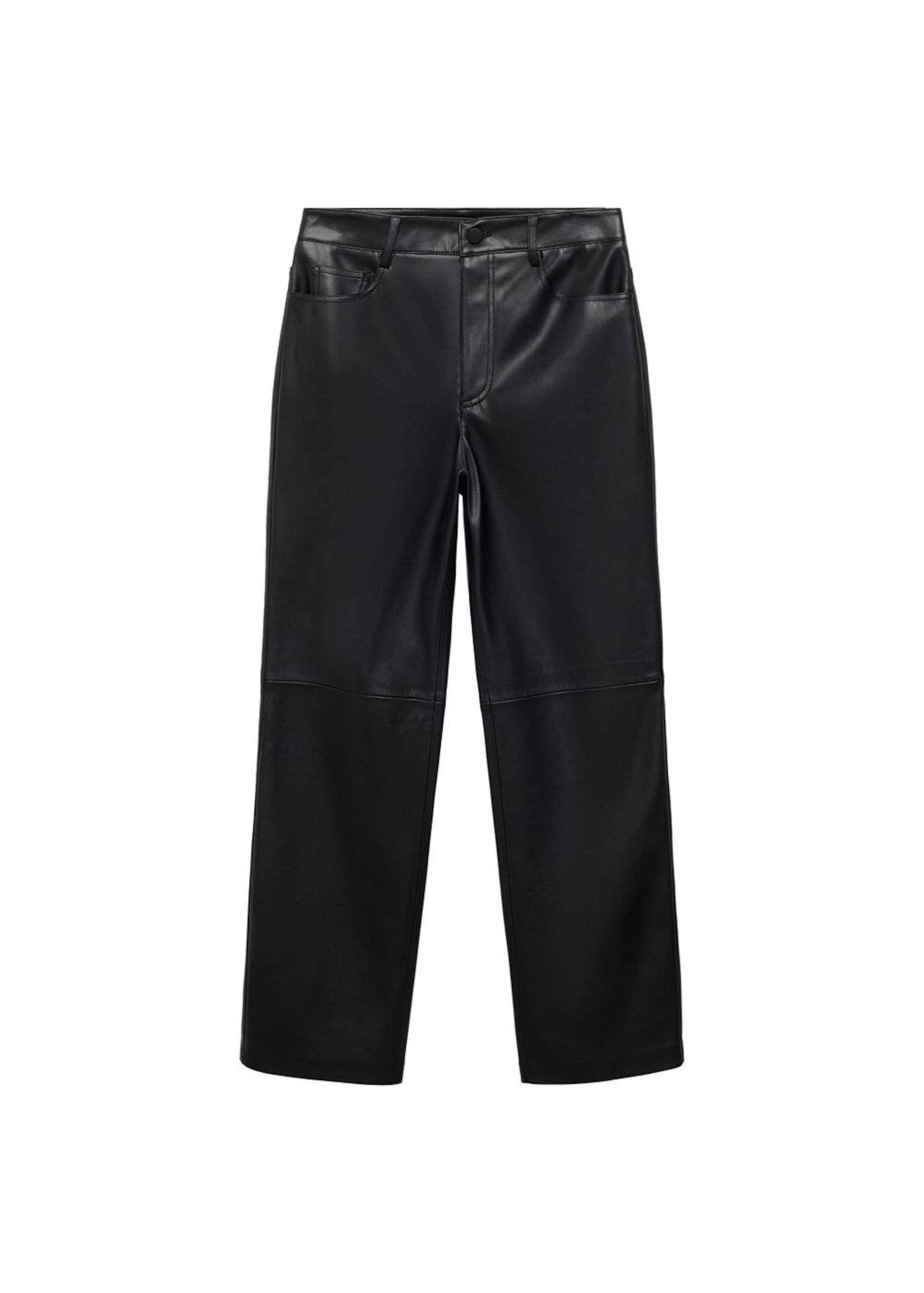 MANGO Regular Панталон 'Lille' в черно: отпред