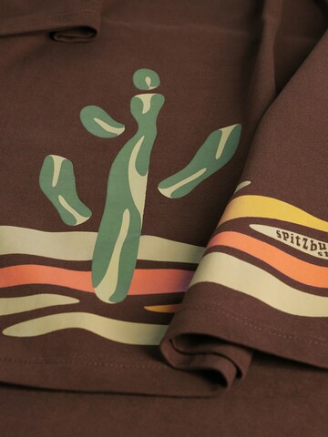 SPITZBUB Shirt in Braun