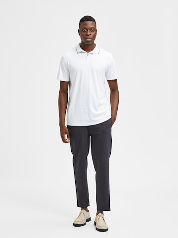 SELECTED HOMME Poloshirt 'Leroy' in Weiß