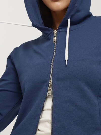 Hiccup Zip-Up Hoodie in marine blue, Item view