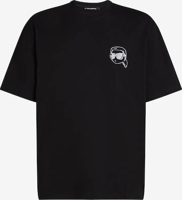Karl Lagerfeld Футболка 'IKON' в Черный: спереди