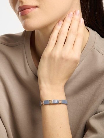 A&C Oslo – Nordic Design Jewellery Bracelet 'Enamel Tiles Stone Line' in Mixed colours: front