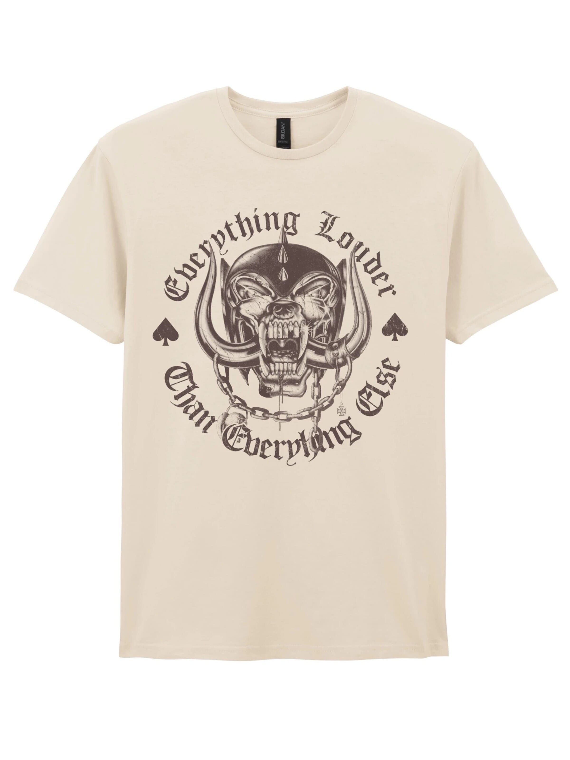Motörhead Shirt 'Motörhead Everything Louder T-Shirt' in White: front