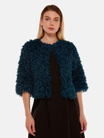 TOOche Between-Season Jacket 'Feder Frou-Frou' in Green: front