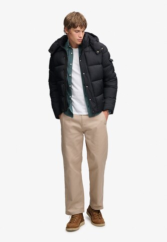 Superdry & Co Winter Jacket 'Premium' in Black