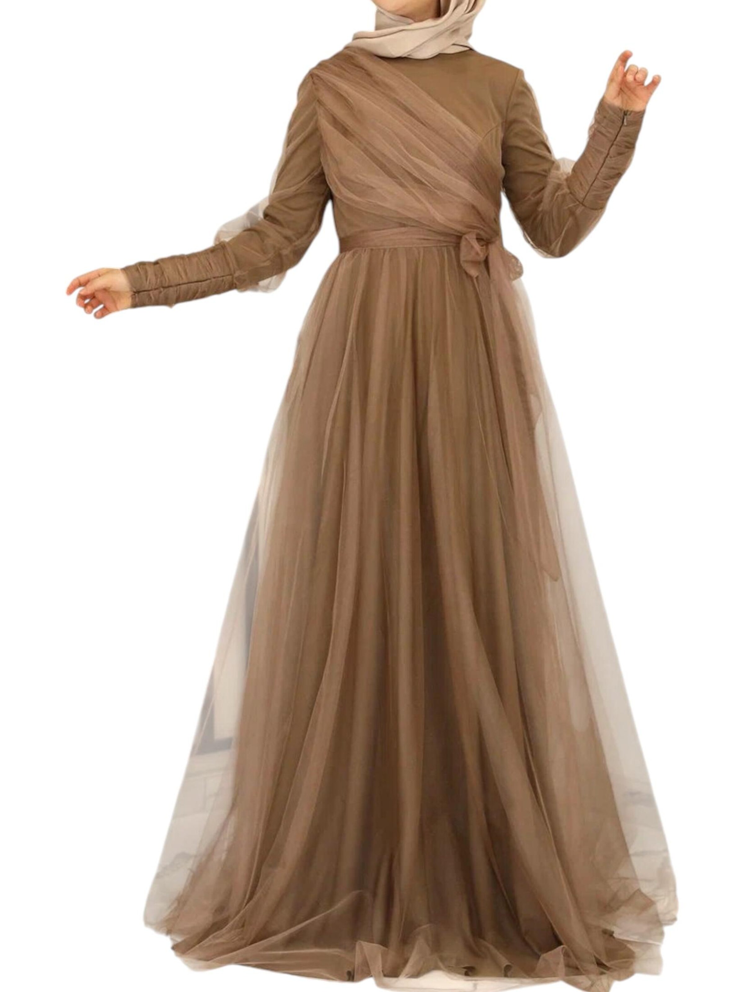 Robe de soirée 'INCI' fashionshowcase en marron