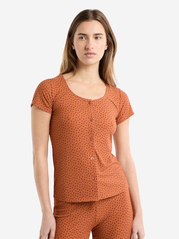 ETAM Schlafshirt 'Manar' in Orange: Vorderseite