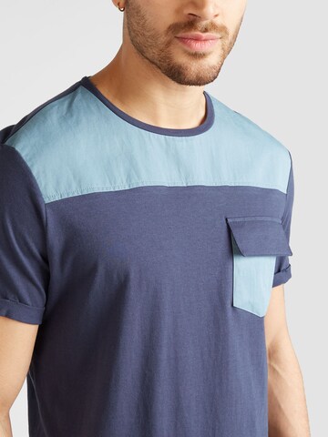 BLEND T-Shirt in Blau