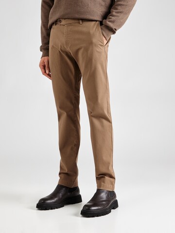 bugatti Slimfit Hose in Beige: Vorderseite