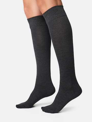 Chaussettes montantes ' Bambus ' Nur Die en gris