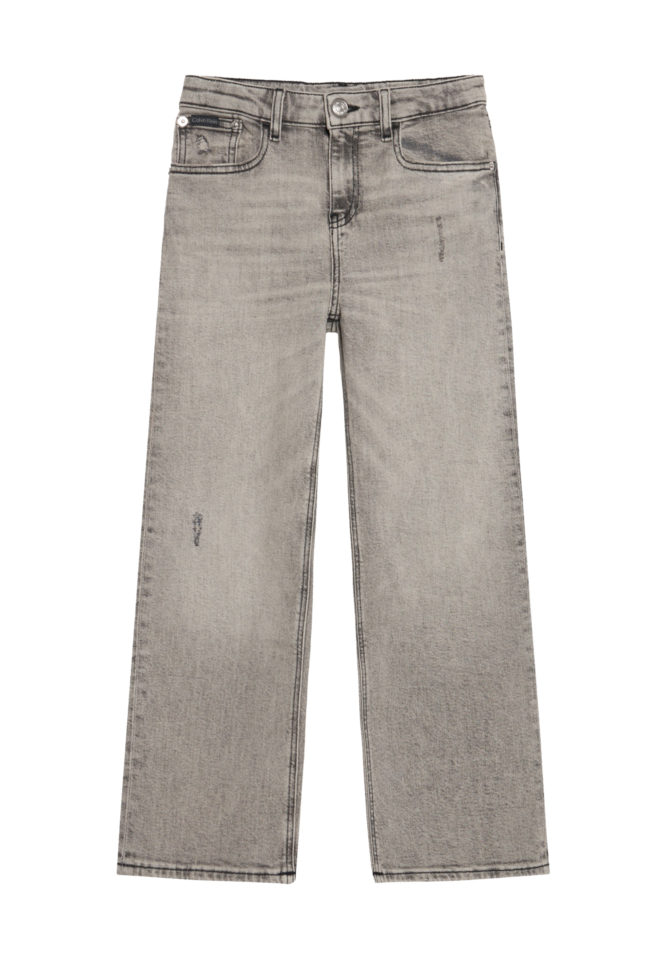Calvin Klein Jeans Loosefit Jeans i grå: framsida