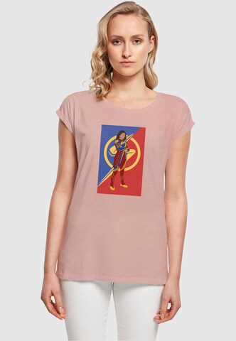 T-shirt 'The Marvels - Cutout Pose' ABSOLUTE CULT en rose : devant