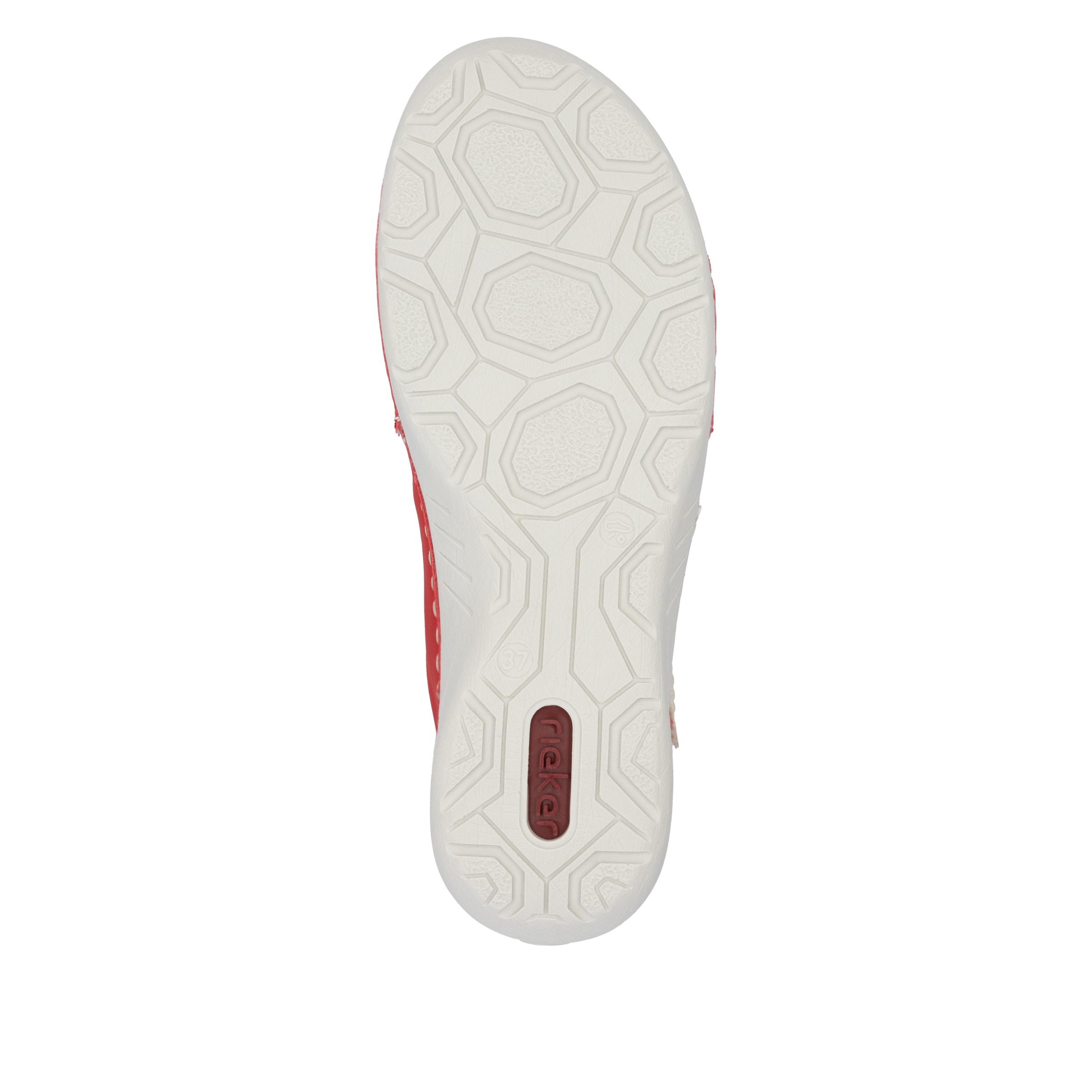 Chaussure de sport à lacets Rieker en rouge