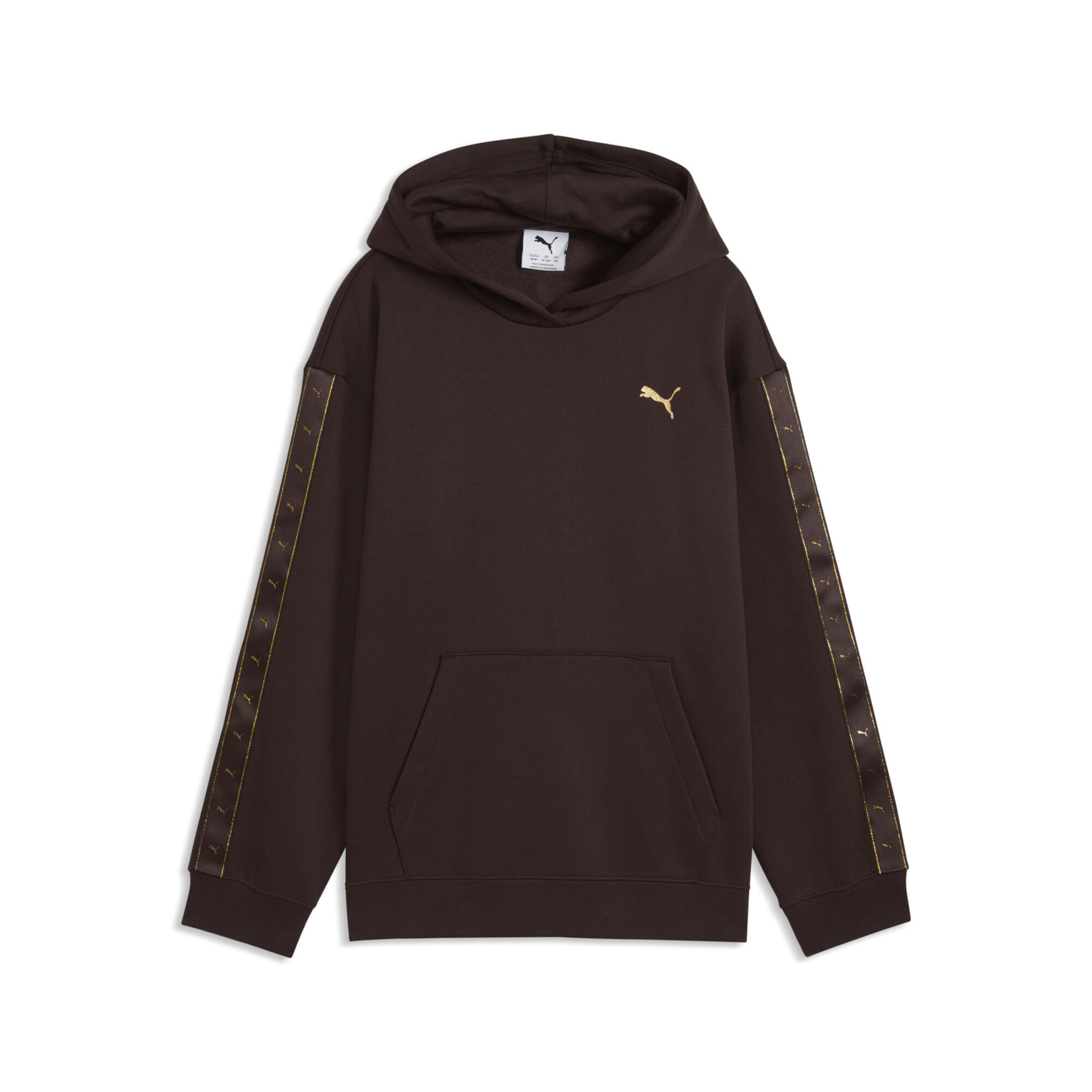 PUMA Sweatshirt 'Essentials' in 176 in Chocolate / Yellow, Item view