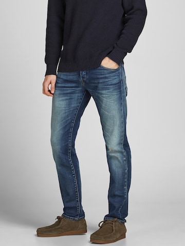 JACK & JONES - Slimfit Calças de ganga 'Mike Davis' em azul: frente