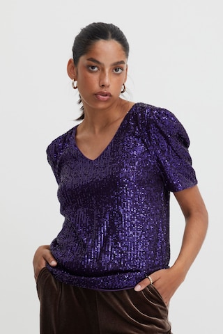 ICHI Blouse in Lila: voorkant