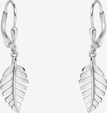 Sofia Milani Ohrringe 'Leaf' in Silber: Vorderseite