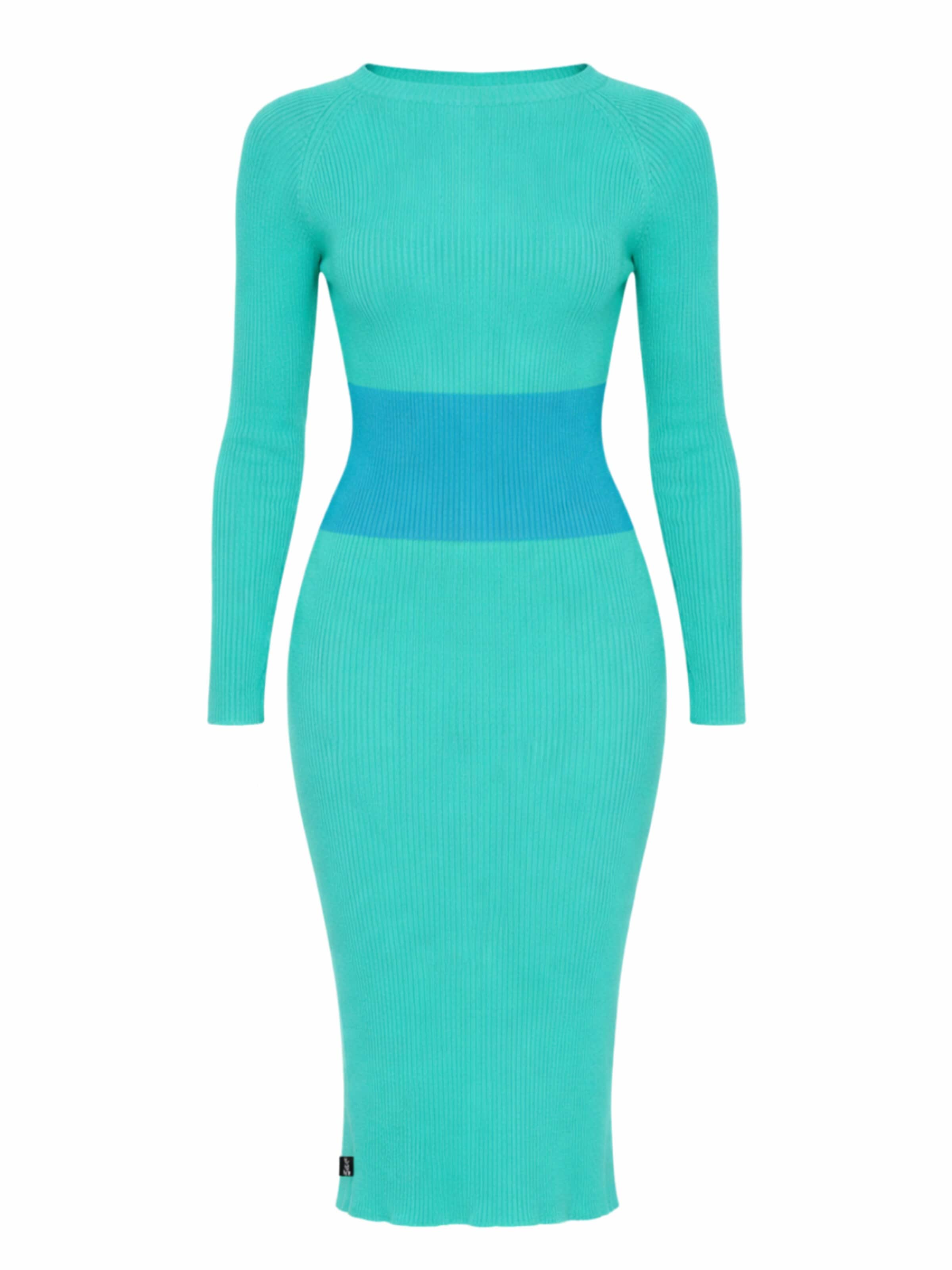 Süel knitwear Strickkleid‌‌ in Blau: Vorderseite
