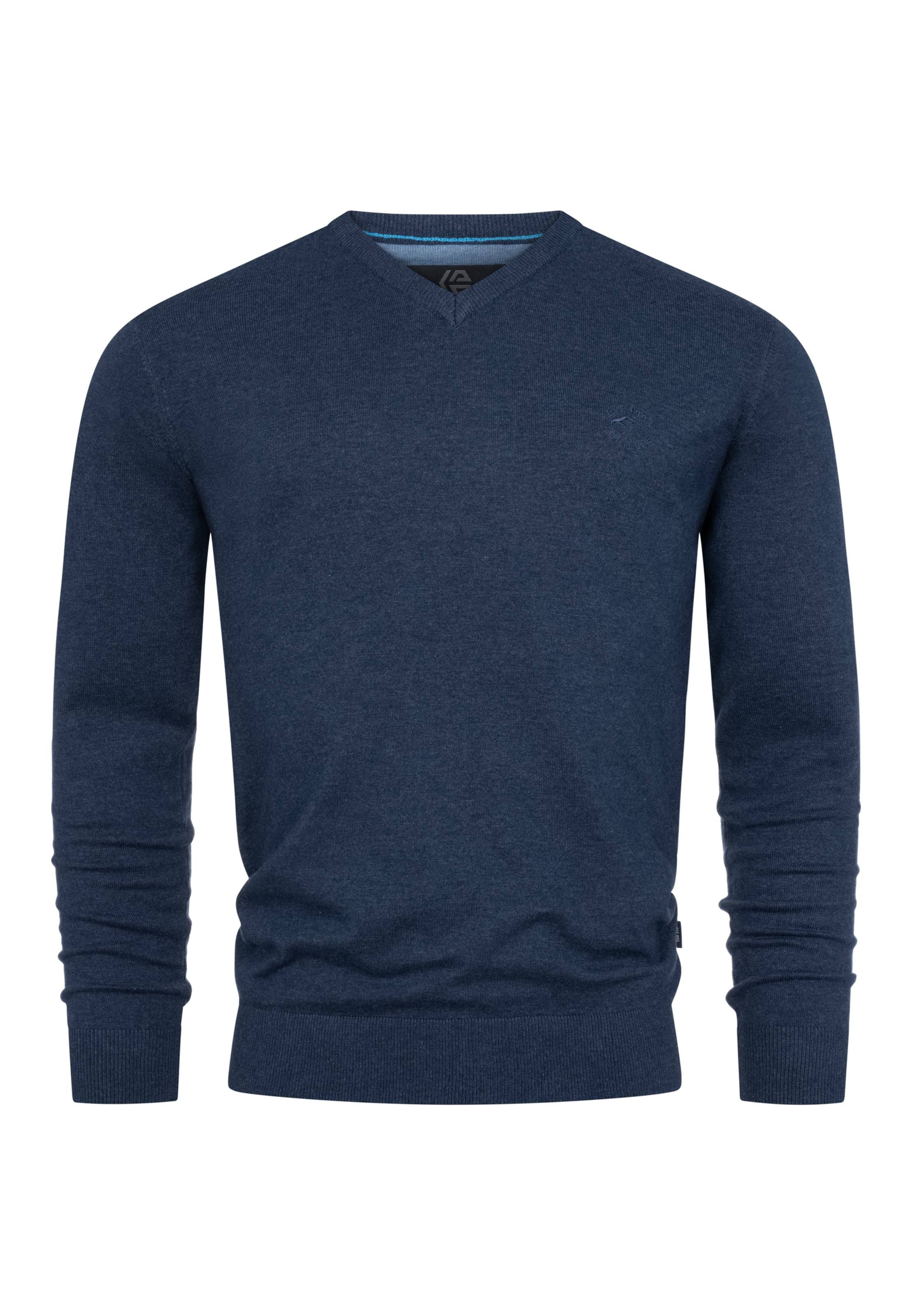 INDICODE JEANS Sweater 'Tikks' in Blue: front