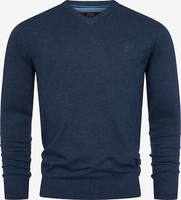 INDICODE JEANS Pullover 'Tikks' in Blau: Vorderseite